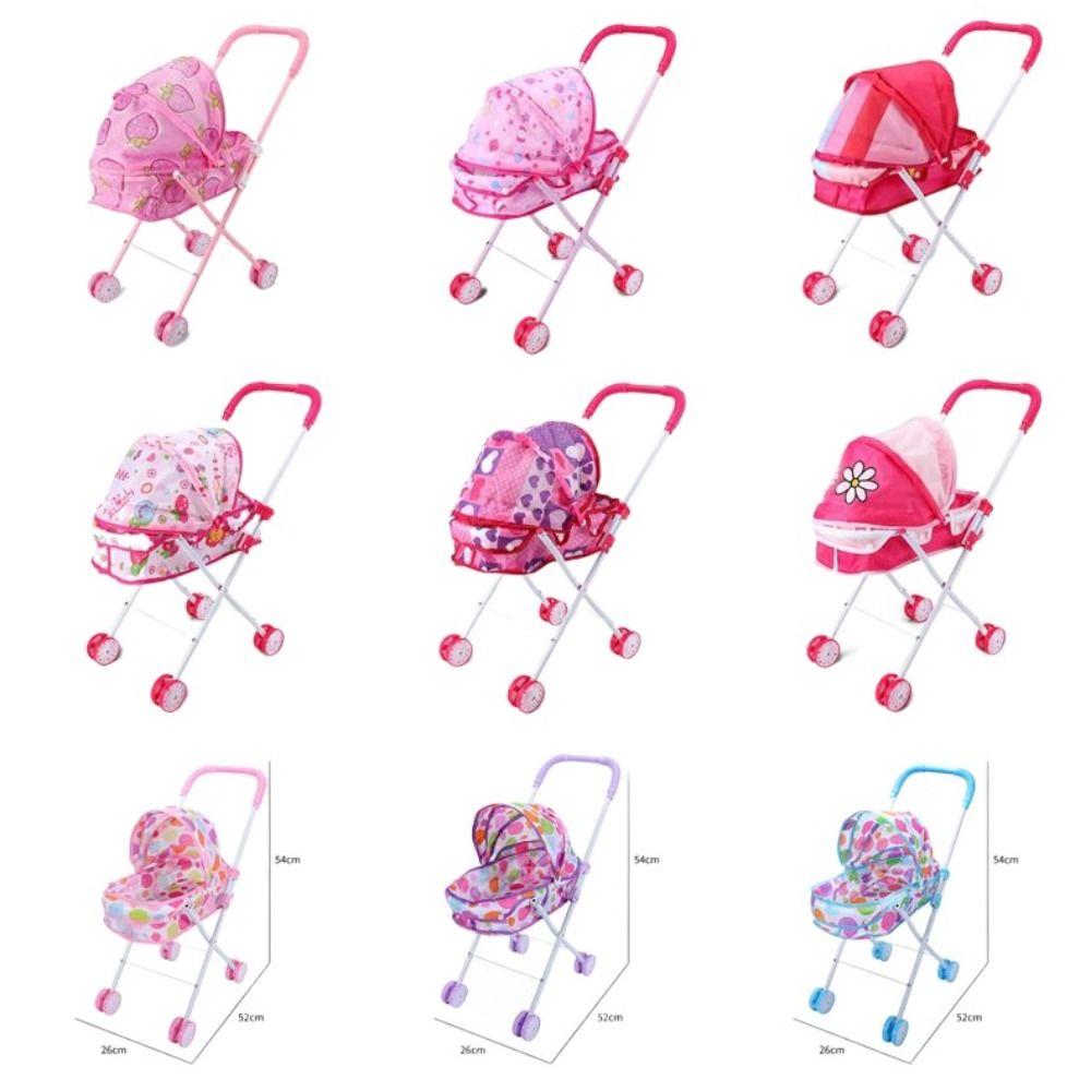 Iron Support Frame Baby Stroller Plastic + Metal Furniture Toy Little Girls Boys