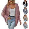 Women's Fashion Solid Color Sweater Jacket Long Sleeve Cardigan Loose Knitted Coat