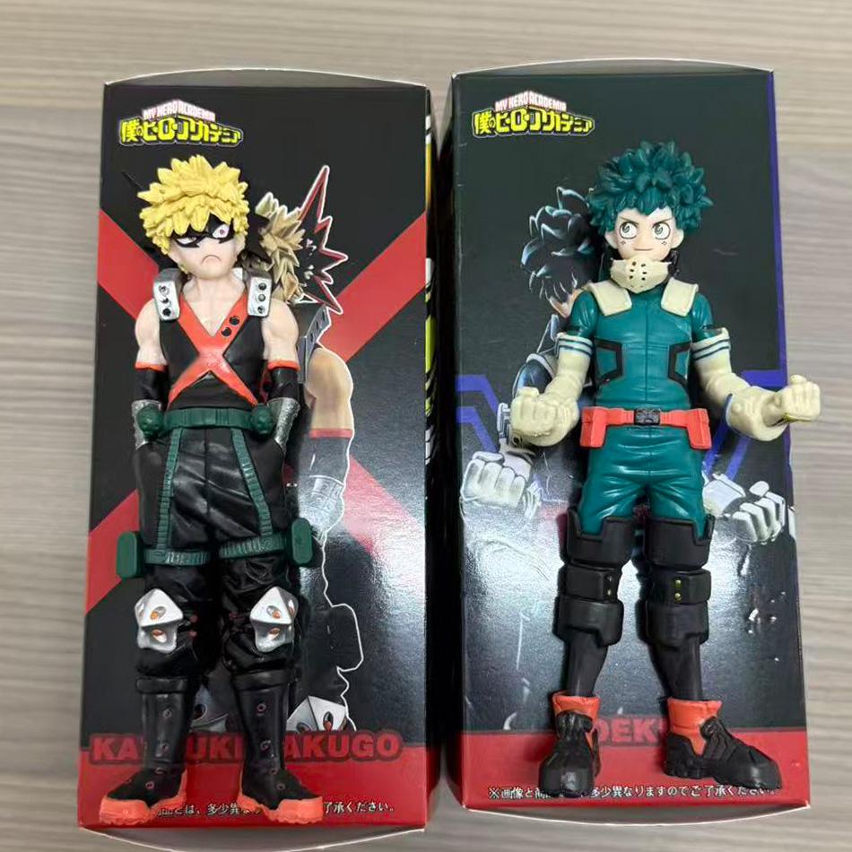 Bandai Anime My Hero Academia 17 см Фигура Изуку Мидория Кацуки Бакуго Модель куклы из ПВХ Коллекция для игрушек отаку
