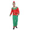 Adult Christmas Elf Costume with Hat Santa's Helper Party Fancy Dress