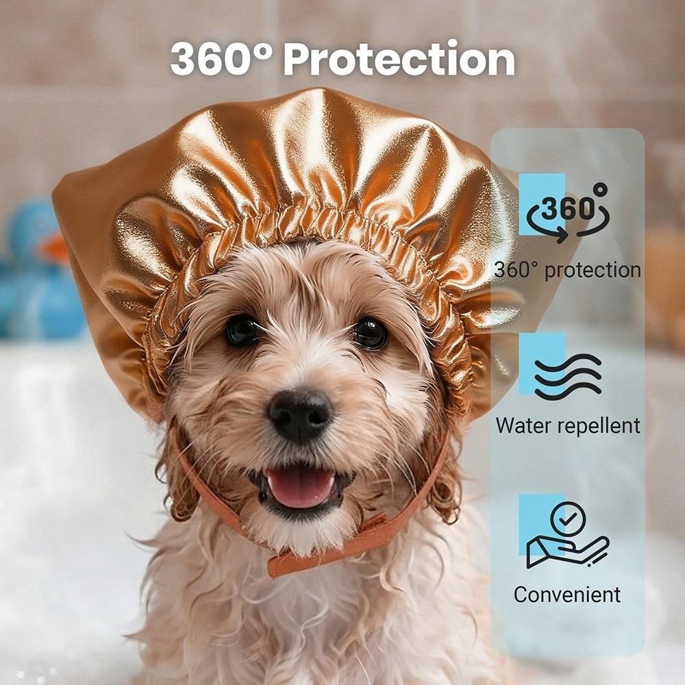Comfortable Cat Bath Shower Cap Waterproof Dog Bathing Hat Soft Pet Bathing Ear Cover Pet Grooming