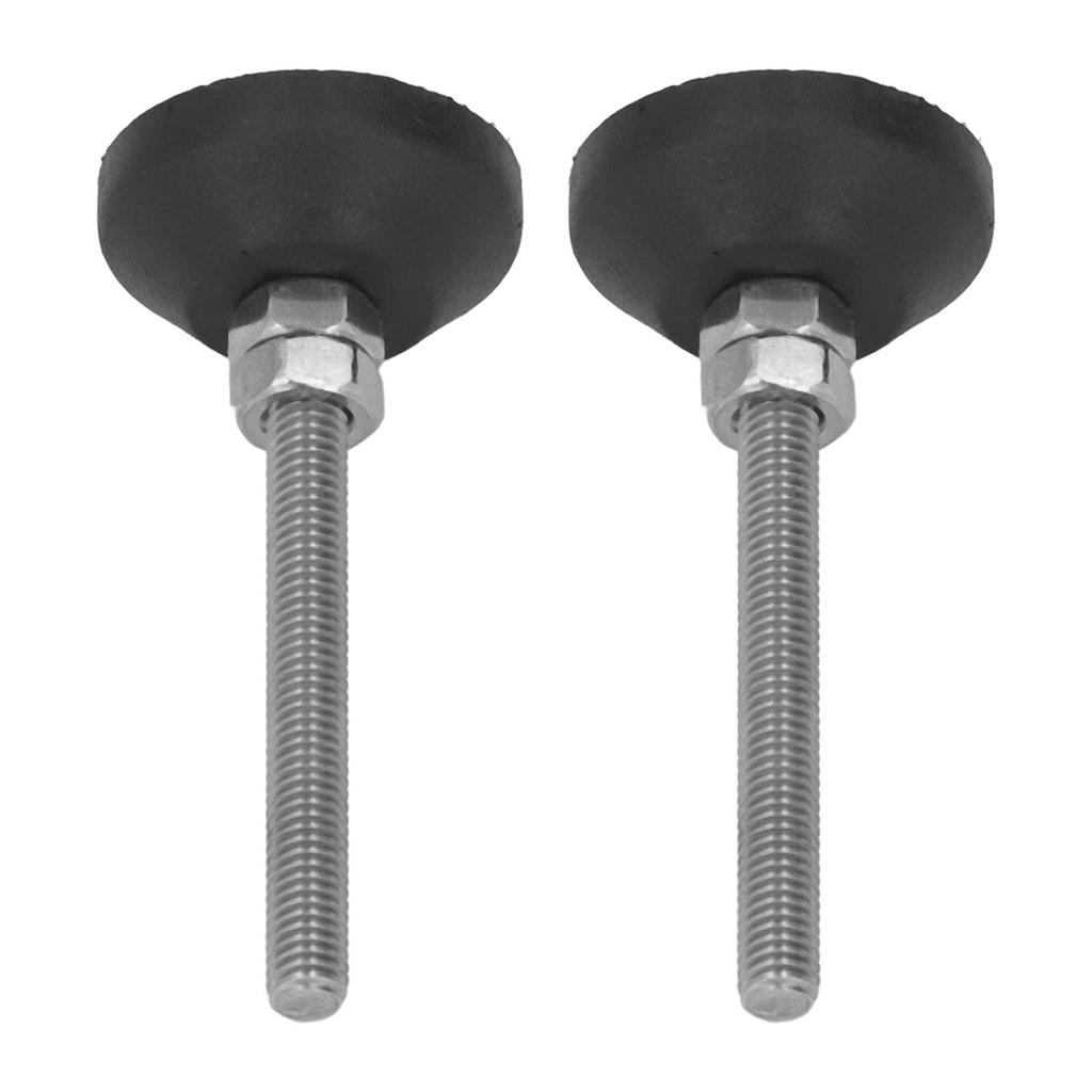 2PCS Furniture Glide Swivel Leveling Mounts Adjustable Nylon Rubber Base Leveling Pads D30xM6x50