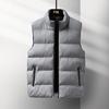 Men's Casual Stand Collar Cotton Vest Autumn Winter Plus Size Men's Warm Vest Jacket