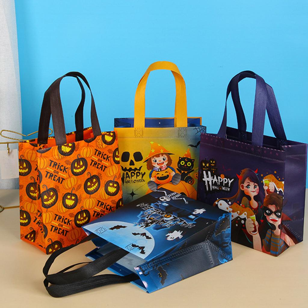 Halloween Tote Bag Color Printed Three-dimensional Hot  Candy Shopping Bag With Laminated Woven Non-woven Fabric Bag