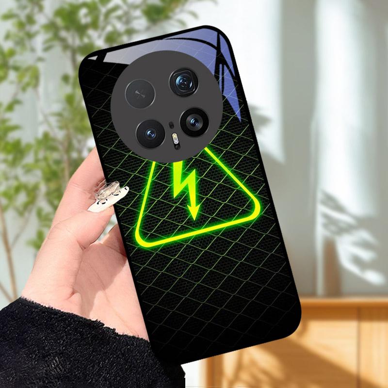 Закаленное Стекло Чехол Для Телефона Для Honor Magic 8 8Pro Роскошная Модная Задняя Крышка Для Magic8 Pro Чехлы BKQ-AN00 Ударопрочный Мультяшный Capa