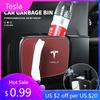 Car Sticker 2025 New Tesla New Car Multi-Functional Tissue Box Car Chair Back Trash Can Water Cup Holder For Tesla 3 X S Y
