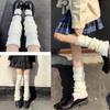 Korean Japanese Style Fashion Leg Warmer Cosplay Girls Autumn And Winter Long Thigh High Boot Loose Socks Set