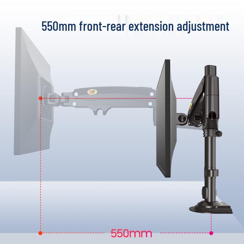 NB Height-Adjustable Monitor Stand with Telescopic, Rotating Arm - H100