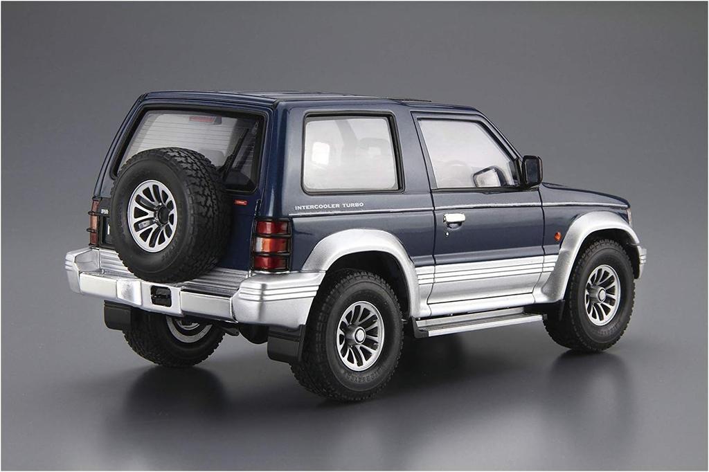 Aoshima Bunka Kyozai Модель Автомобиля 103 Mitsubishi V24WG Pajero Металлическая Крыша Широкий Пластиковый Модельный Комплект ООО. (АОСИМА) нет. 1/24 XR-II '91