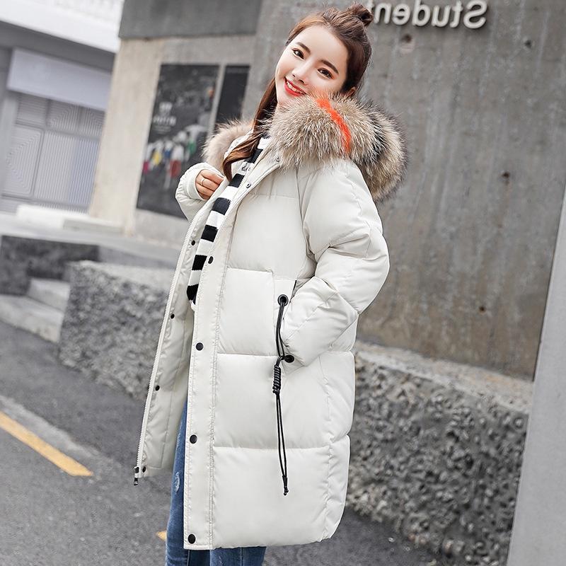 Premium Quality In The Long Section Of Down Cotton Women's Fashion Thickening Casual Wind Coats For All Occasions