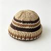 Autumn and winter new Maillard wool handmade knitted hat contrasting colors, cold-proof and warm knitted hat niche versatile