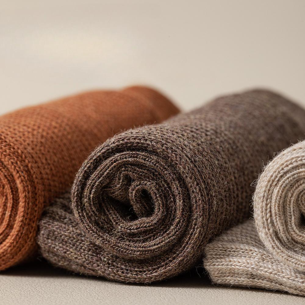 5 Pairs Men's Mid-calf Autumn and Winter Bone-less Sweat-absorbing Breathable Business Casual Socks