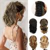 Synthetic Short Wave Claw Ponytail Hair Ponytail Extension Blonde Ponytail For Women Daily Party