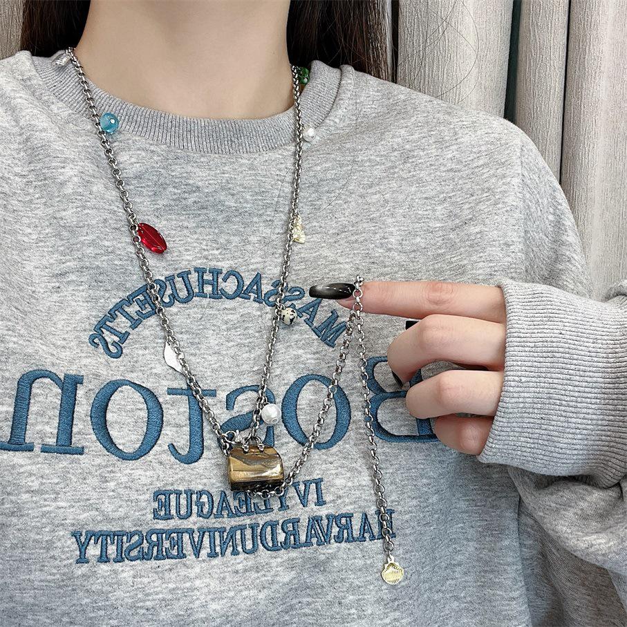 Универсальное ожерелье и цепочка на талию из натурального камня 2024 года: Высококлассный, уникальный стиль