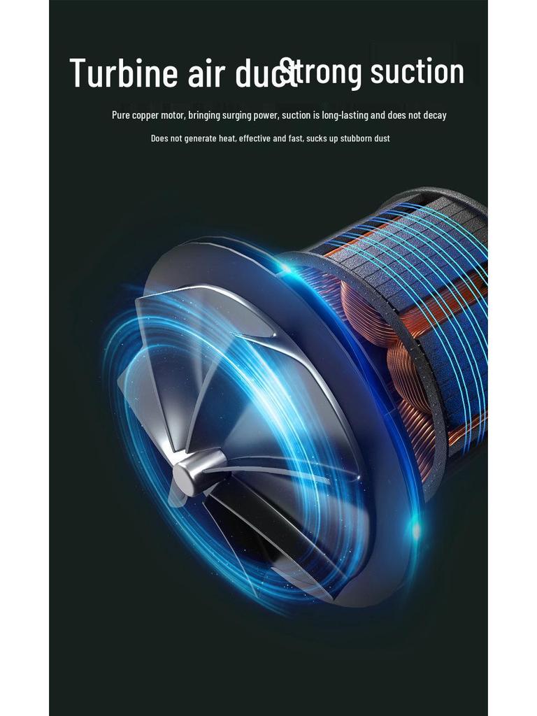 Wireless Handheld Car Vacuum Cleaner - Portable, Powerful, and Compact for Household and Desktop Use