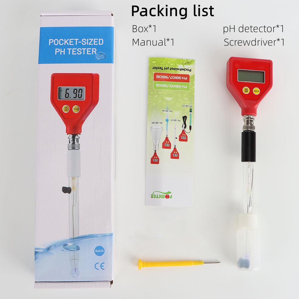 PH-108 Цифровой pH-метр для почвы, pH-тестер для продуктов, для растений, цветов, молока, сыра, овощей, инструменты для контроля кислотности и влажности, СКИДКА 20%