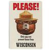 Warning Metal Tin Signs Plaque Prevent WildFires Wall Decoration Vintage Iron Painting Art Posters for Forest Home Cafe Club Bar