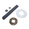 116 Links Chain T8F Gear Chain Set 44T Rear Sprocket Front and Rear Sprocket Kit  Go Kart