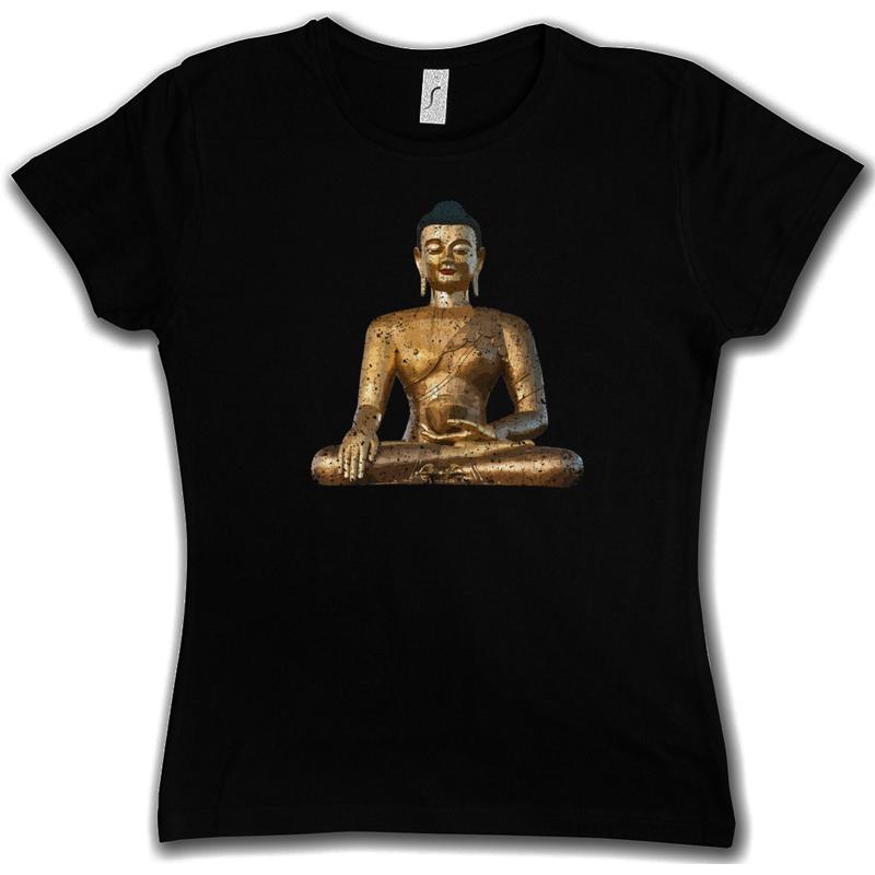 Golden Buddha Meditation Zen Buddhism T-shirt