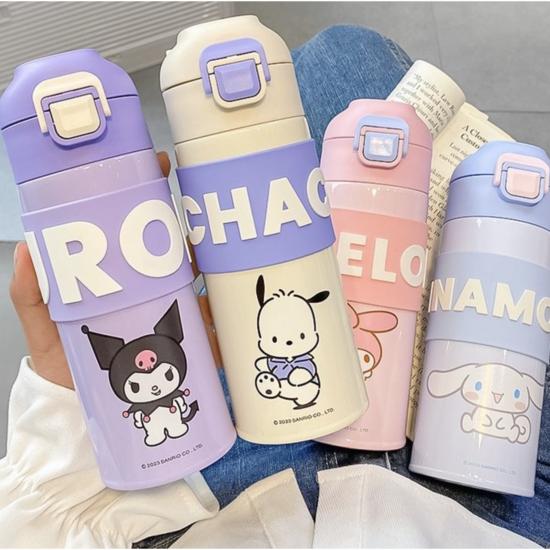 Даная Санрио подлинный персонаж однокнопочный стакан для воды термос кулер для воды 400 мл, Pochaco, 1 шт., популярный персонаж в Корее