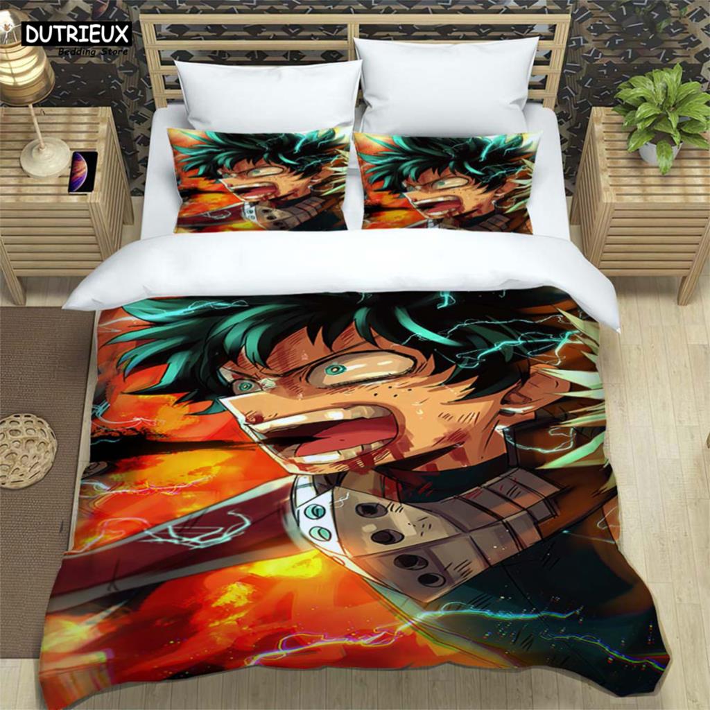 HD аниме Mein Hero Science Cartoon 3D Printed постельное белье Queen Bedding Set Customized King Size Bedding Set Soft And Comfortable