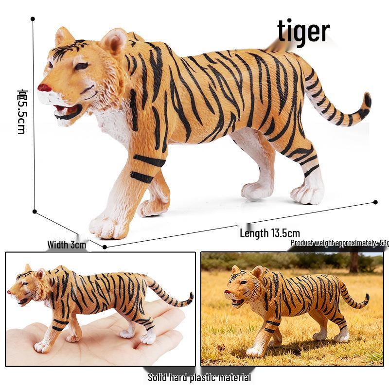 Realistic African Wildlife Lion Toy Set: Male, Female, and Mountain Lion for Children's Cognitive Learning