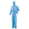 Clean Integrated Clean Quick LL [Midori Anzen] Wear, Hood, Suit, Unisex, Antistatic, Drying, C1351B, Blue,