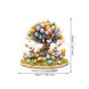 Easter Bunny Ornament Tabletop Home Decor Colorful Eggs Creative 2D Flat Acrylic for
