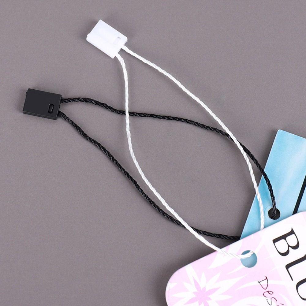 1000pcs Polyester Label Rope White/Black Hang Tag Fastener Garment Tags Tag Rope Sewing
