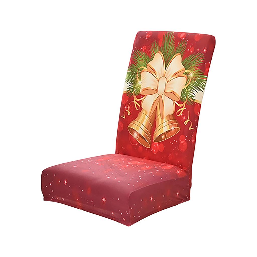 Рождественские чехлы на стулья, Высокоэластичные Съемные Моющиеся Чехлы-протекторы для сидений стульев Для Рождественского украшения Декор на Рождественскую тематику