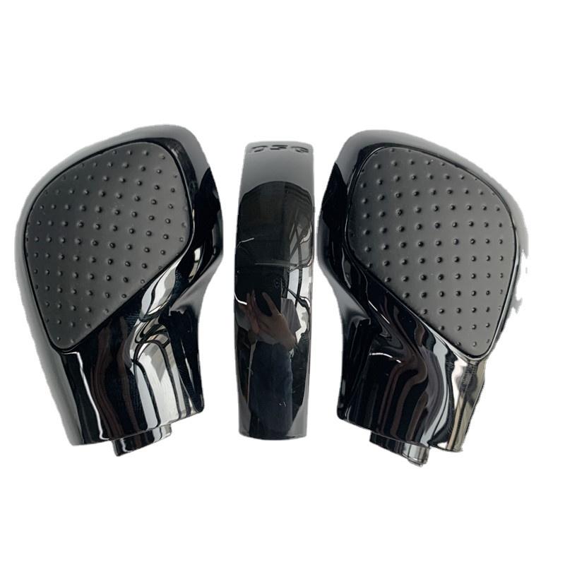 1PCS Chrome Matt with Leather Shift Knob Gear Side Cover DSG Emblem for VW Golf 6 7 R GTI Passat B7 B8 CC R20 Jetta MK6 GLI