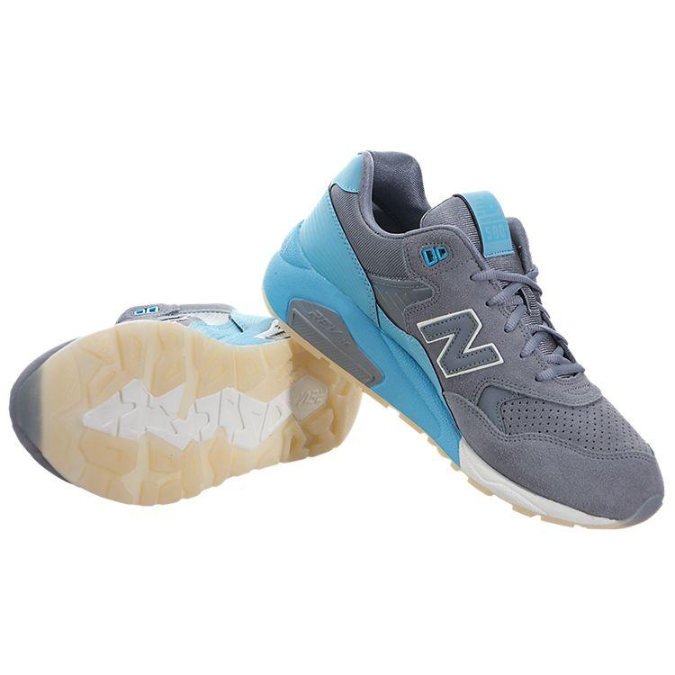 New Balance Nb 580 Классические Ретро Тканевые Сетчатые Низкие Кроссовки Унисекс серый/синий MRT580UR