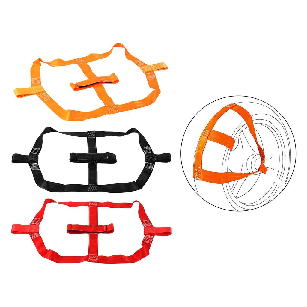 Motorcycle Rear Wheel Tie Down Strap, Cargo Strap High Wear Resistance Strong