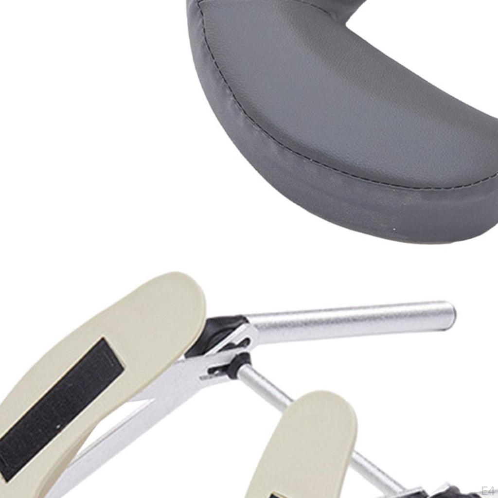 Face Cradle with Pillow for Massage Table Comfortable PU and Sponge Aluminum Alloy Bracket Sturdy