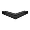 Vent Cover LUFT Corner 56x56x9 Black
