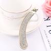 Korea Classic Headwear Banana Crystal Rhinestone Hair Clip Claw Barrette Hairpin Hair Accessories