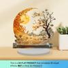 Acrylic Moon Decoration Curved 2D Decorative Collectible Home Tabletop