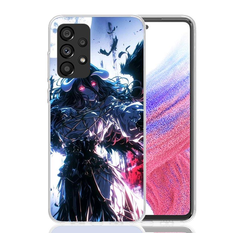 Albedo Overlord Anime Phone Case for Samsung Galaxy A52 A51 A50S A12 A22 A32 A72 A10S A30S A31 A71 Note 20 Ultra 10 Plus S10 Gal