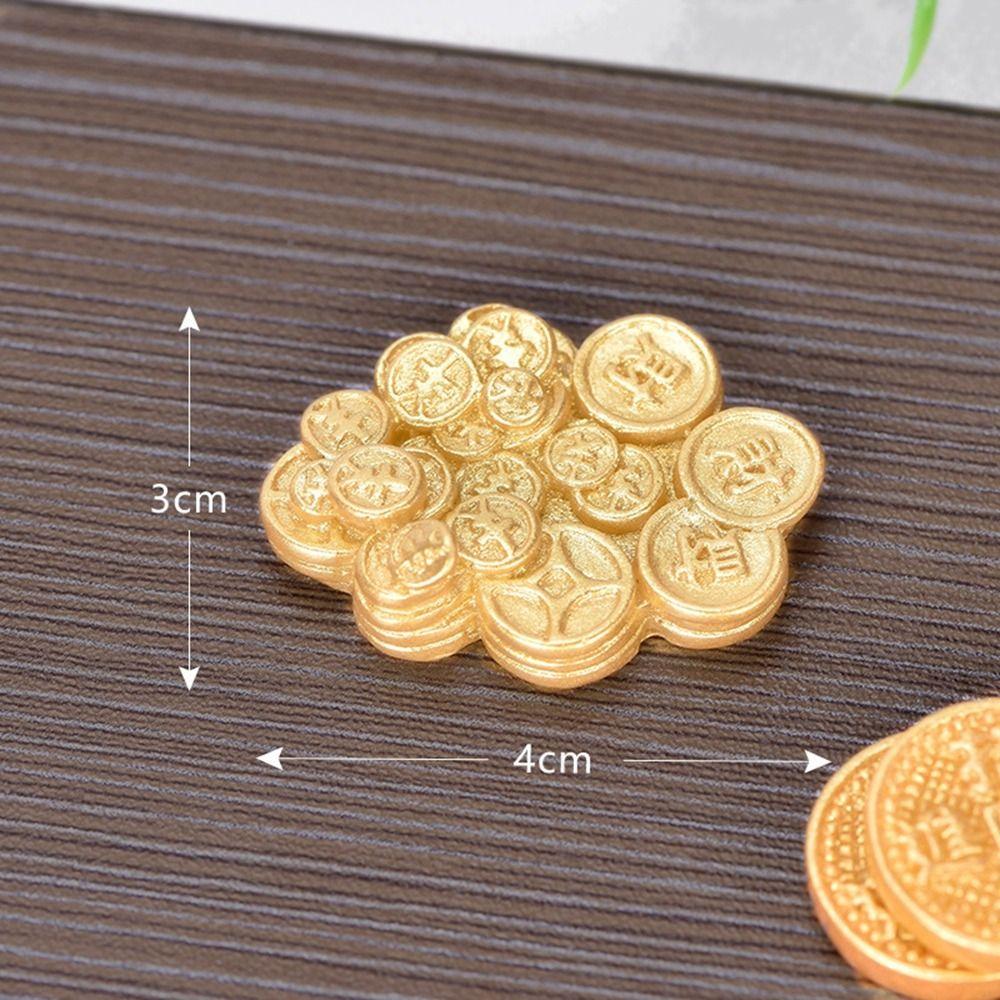 Богатство Прокатывающаяся смола Микропейзаж Благоприятные Украшения Фигурка Фортуна Безделушки Маленькое Украшение