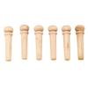 6 шт. сменные штифты для гитарного бриджа из клена, гвозди для струн, штифт для практики