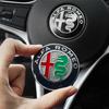 1Pc 40mm Car Steering Wheel Logo Badge Sticker for Alfa Romeo Mito Giulia Giulietta 147 156 166 159 Stelvio Sportiva 4C 8C GT