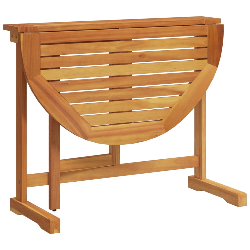 vidaXL Folding Balcony Table 90 x 60 x 72 cm Solid Acacia Wood