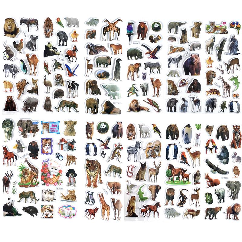 12 листов/комплект 3D наклейки с динозаврами для детей игрушки домашний декор стены мультяшная наклейка для скрапбукинга тетрадь для мальчиков этикетка для дневника