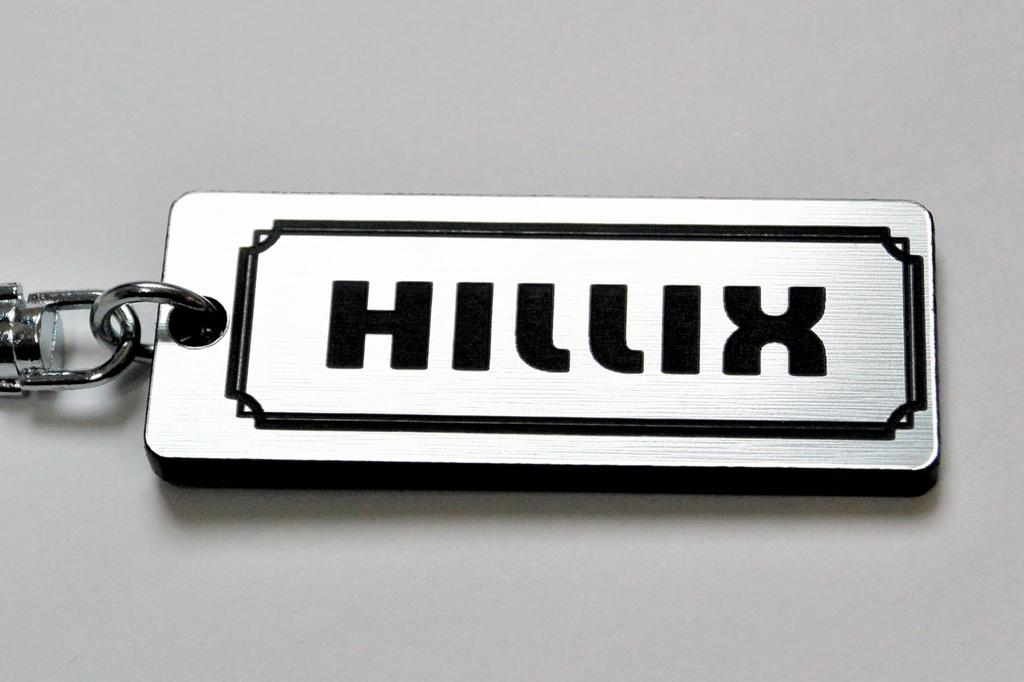Ключница-брелок Hilux с двойным кольцом, акриловая, оригинальная, модель 80 152 125, запчасти A-434-2, серебристый/черный, ранний/поздний
