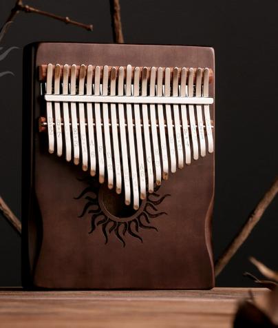 21 Key Maple Kalimba Thumb Piano Portable for Beginners Gift for Kids and Adults Musical Instrument 17 Key