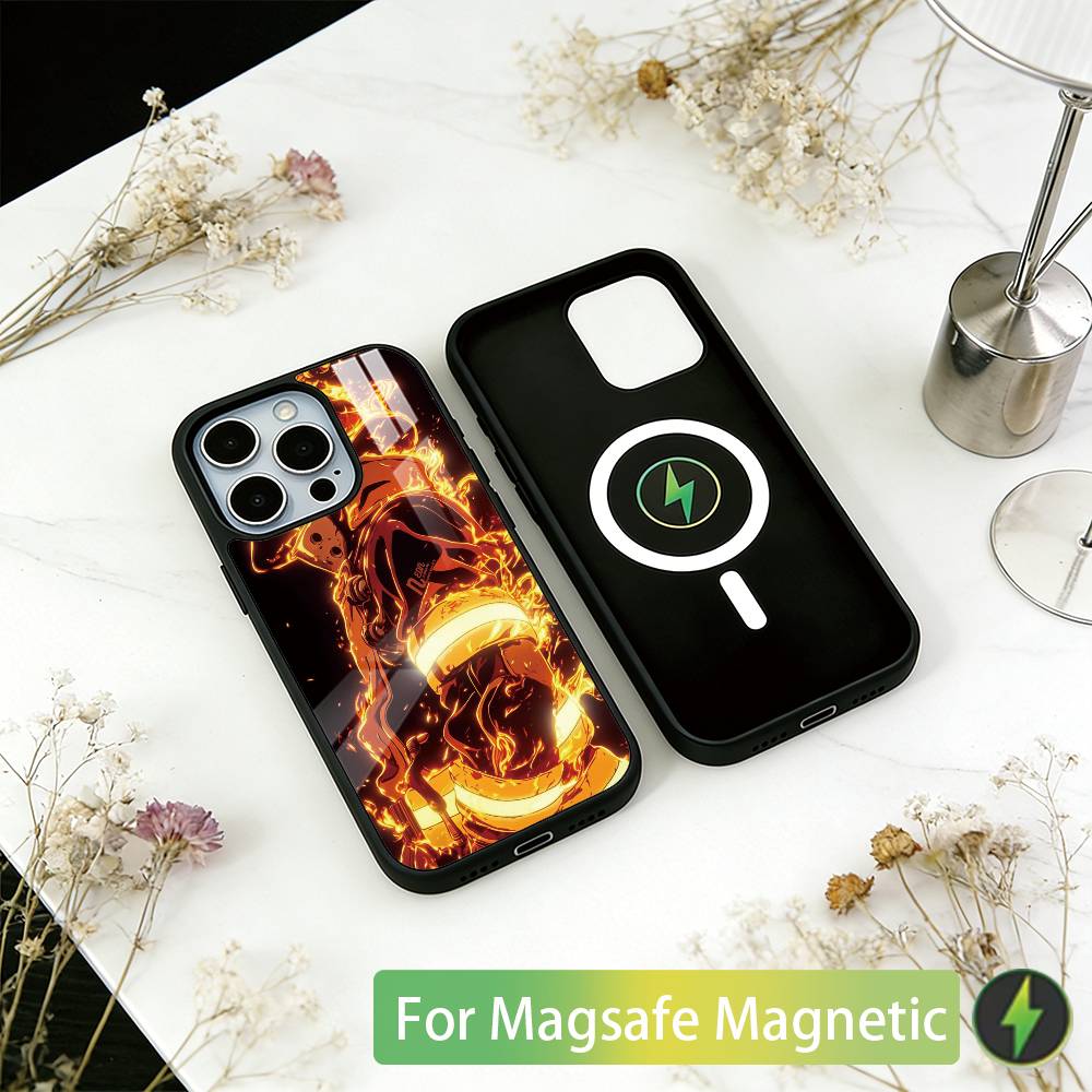 Fire Force Shinra Kusakabe Phone Case For iPhone17,16,15,14,13,12,11 Plus,Pro Magnetic with Magsafe Wireless Charging