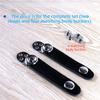 2Pcs PU Leather Accordion Bellows Buckle Double Layer Buckle Bass Accordions  Bass Accordions