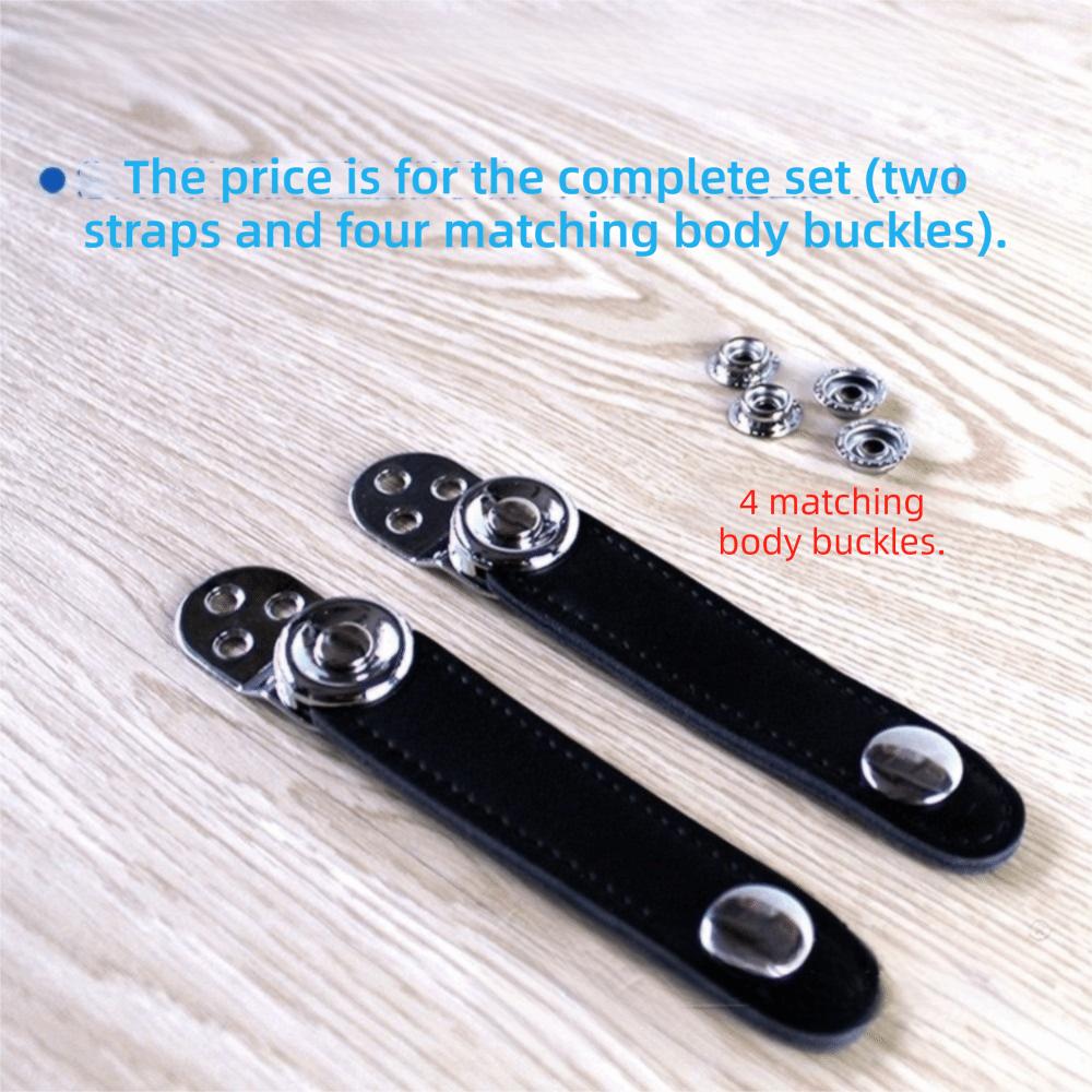 2Pcs PU Leather Accordion Bellows Buckle Double Layer Buckle Bass Accordions  Bass Accordions