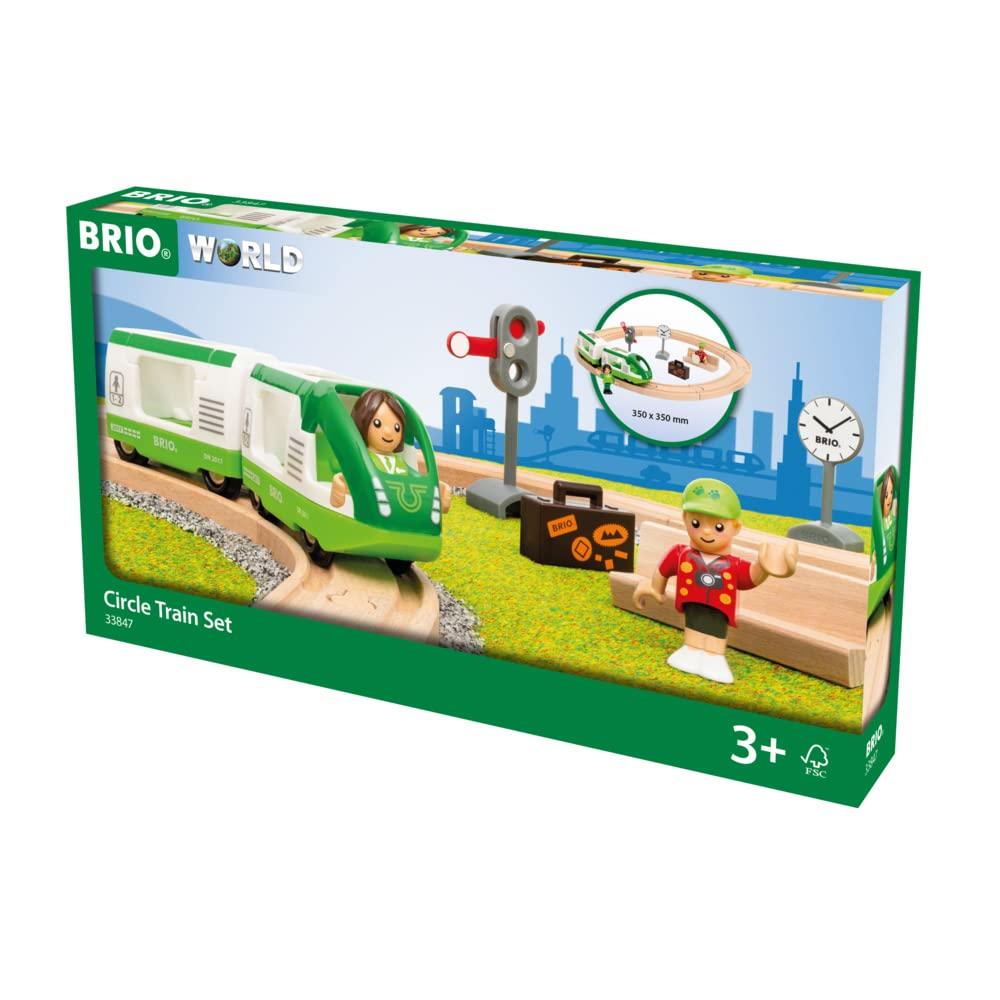 BRIO Train Starter Set 33847, for Ages 3 and Up. [Toy, Wooden Toy, Wooden Rail, Rail Set, Gift (Birthday/Christmas)]