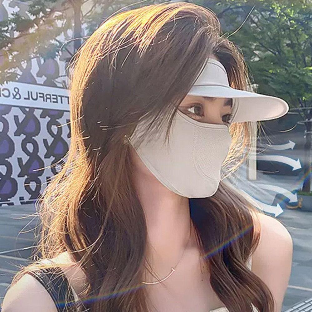 Full Face Anti-UV Neck Scarf UPF50+ Sunshade Face Mask New Sun Protection Mask  Summer
